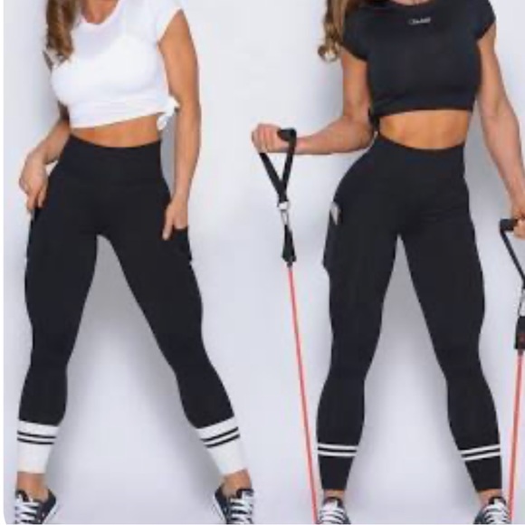 Bombshell Black Sock Leggings - Picture 3 of 4